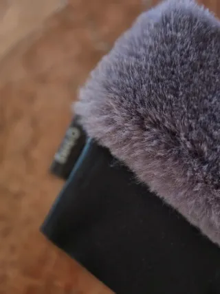 O bag mini borde gris y negro