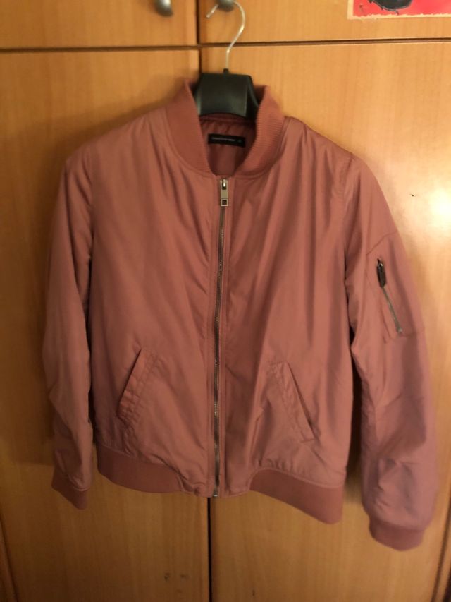 Chaqueta bomber rosa talla S