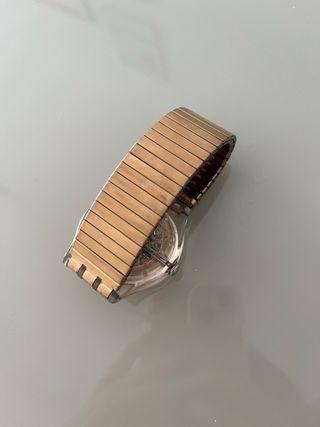 Reloj Swatch Dorado/Rosa - Funciona