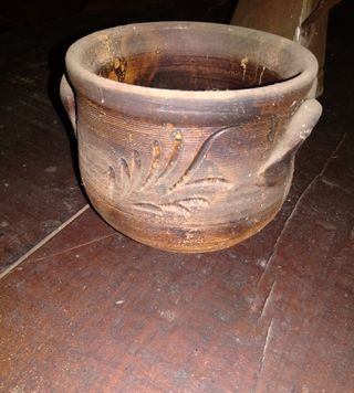 Piccola giara/vaso decorato anni '50
