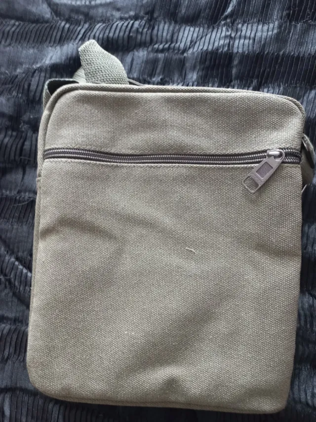 Bolso bandolera hombre lona