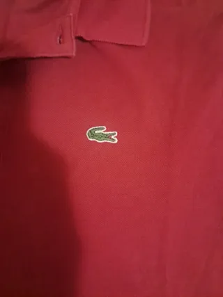 Maglia Lacoste Uomo Manica Lunga Rossa