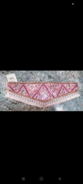 Cinturón rosa pedrería sin estrenar