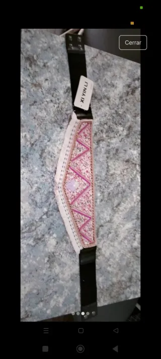 Cinturón rosa pedrería sin estrenar