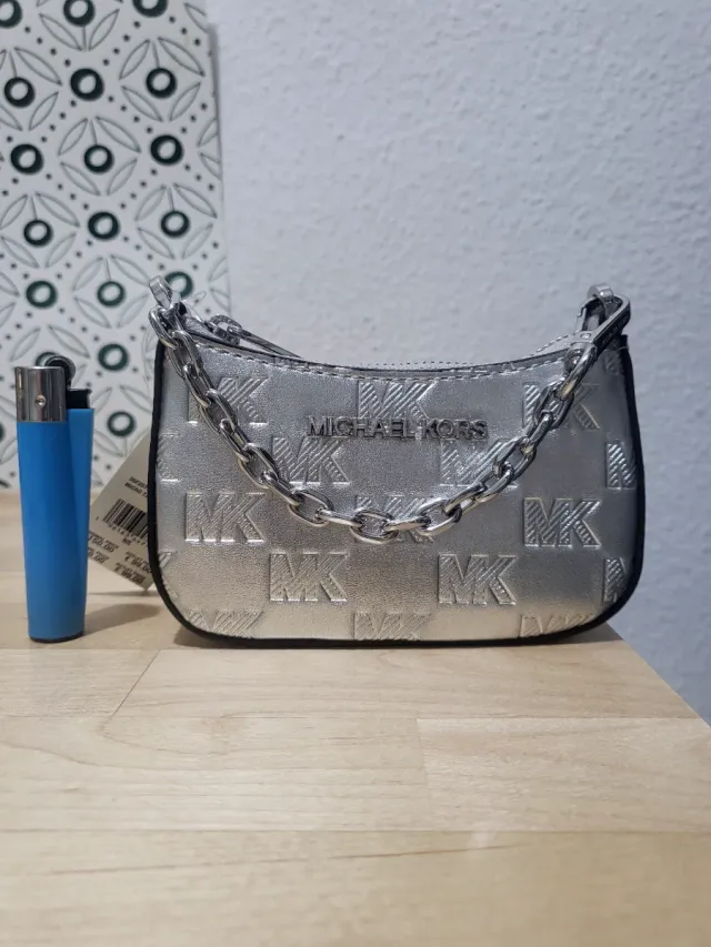 Bolso Michael Kors plateado pequeño