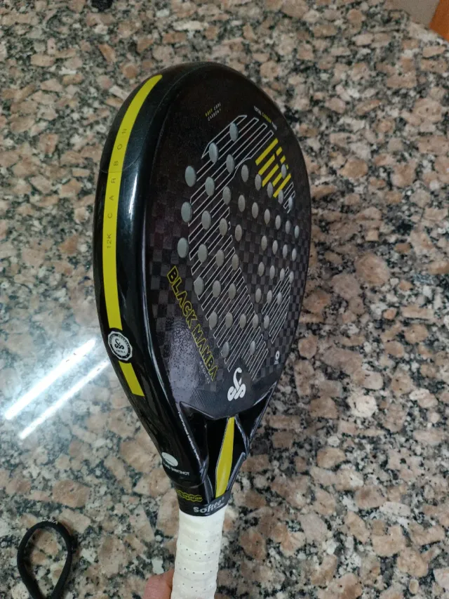 Pala Pádel Vibora Black Mamba carbono 12k.