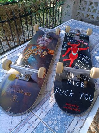 2 Patinetes con diseño artístico