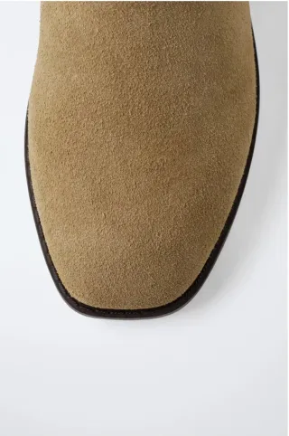 Botas Zara Beige con Flecos