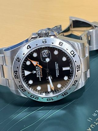 Rolex Explorer II Negro/Plata