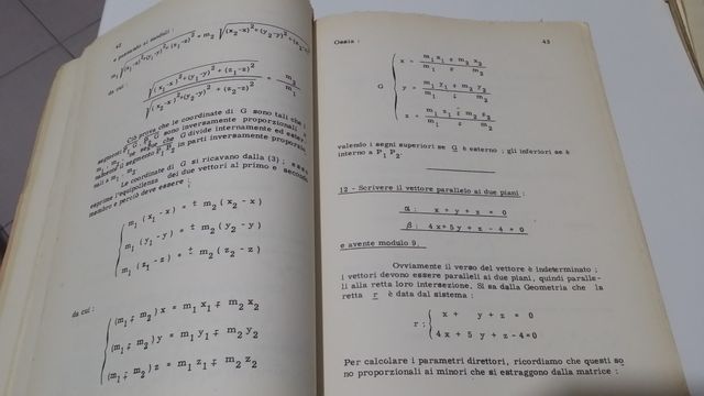CALCOLO VETTORIALE ESERCIZI COMPLETAMENTE RISOLTI