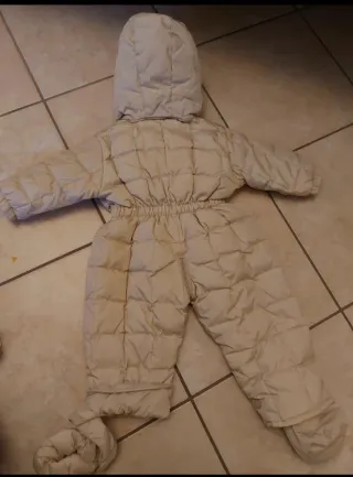 Tuta da neve imbottita beige IL Gufo