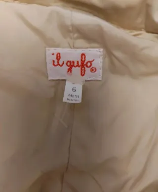 Tuta da neve imbottita beige IL Gufo