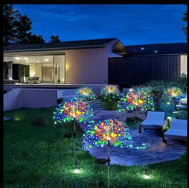 4 Luces Solares Decorativas Jardín