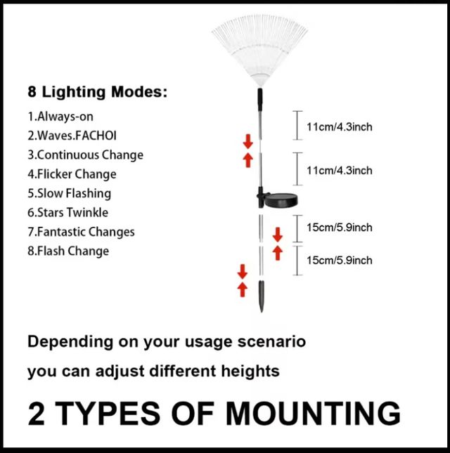 4 Luces Solares Decorativas Jardín