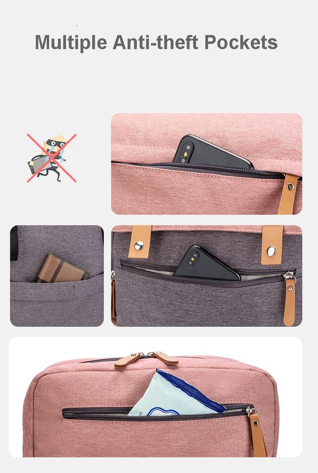 Mochila Maternal Bolso Pañales con Cambiador