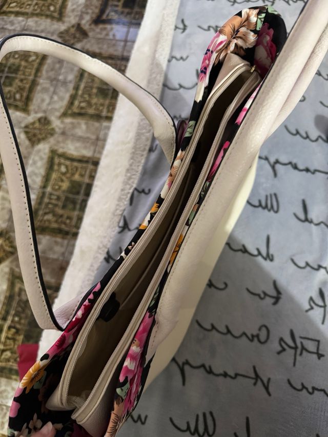 Borsa Obag panna floreale - Mai usata