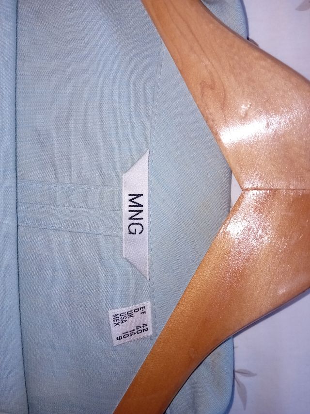 Traje chaqueta y pantalón Mango verde