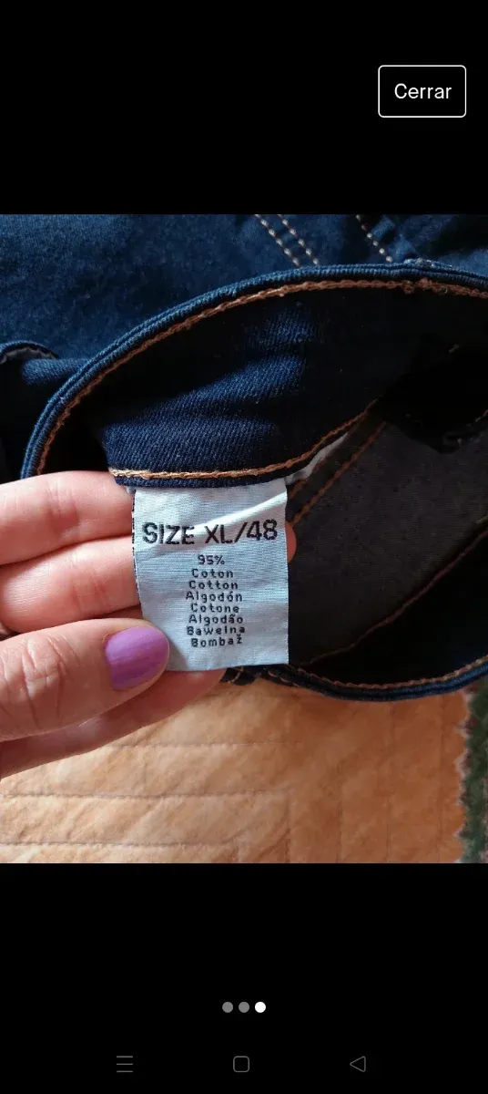 Pantalón vaquero mujer azul