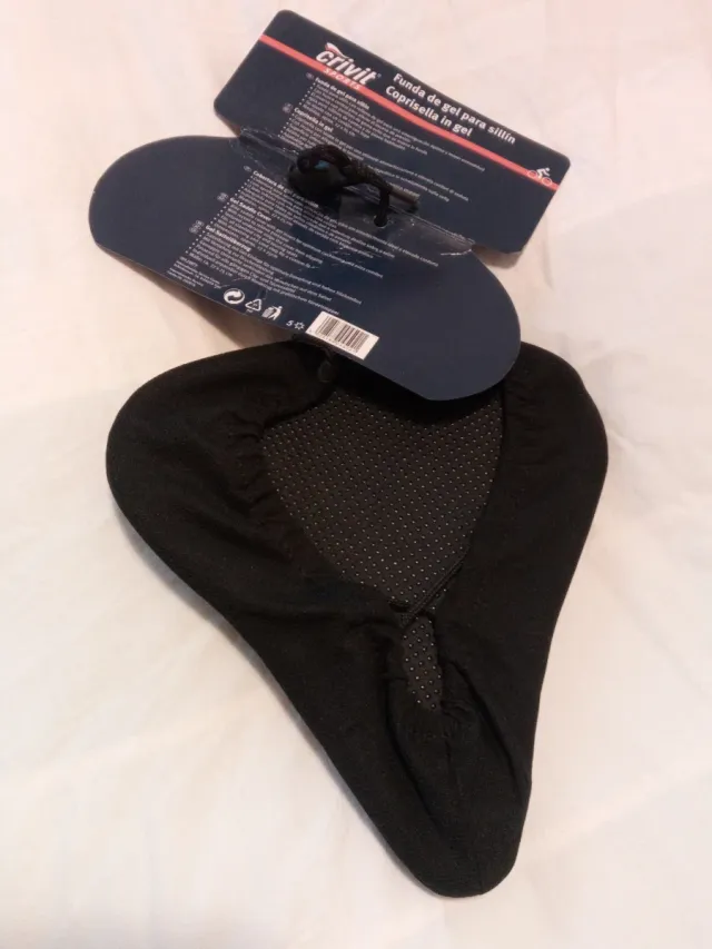 Funda Gel Sillín Bicicleta Negra