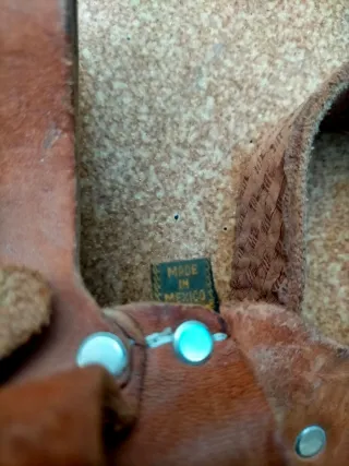 Riñonera de electricista de cuero hecha en México