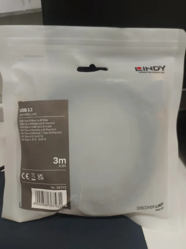 Cavo Lindy USB 3.2 Anthra Line 3m