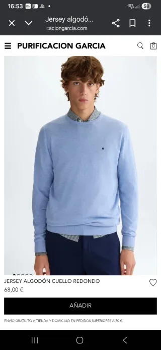 Jersey Purificación García Azul Talla M