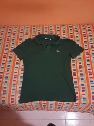 Polo Lacoste verde uomo