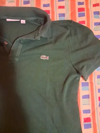 Polo Lacoste verde uomo