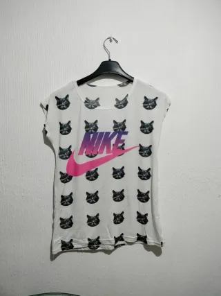 Camisa Nike Mujer Estampado Gatos