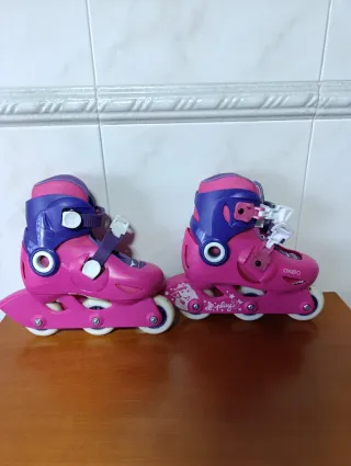 Patines en línea rosas Oxelo talla 26-28