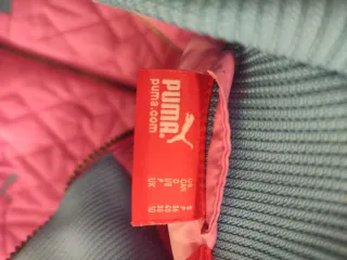 Chaqueta bomber Puma rosa y azul