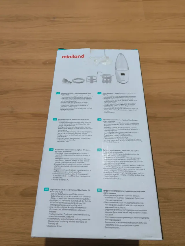 Calientabiberones y esterilizador digital Miniland