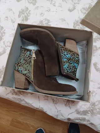 Botines Alma en Pena Marrones Multicolor