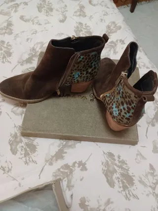 Botines Alma en Pena Marrones Multicolor