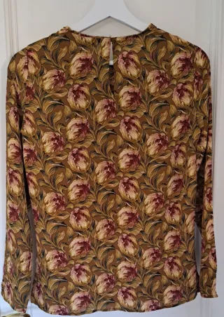 Blusa Mango Estampada Flores Multicolor