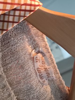 Completo donna beige e rosso