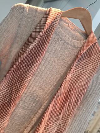 Completo donna beige e rosso