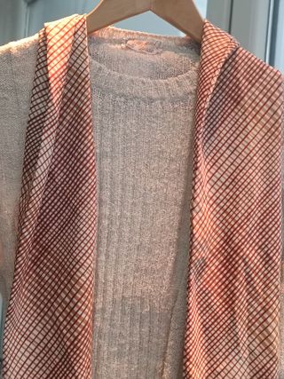 Completo donna beige e rosso