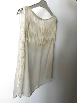Blusa Zara con flecos talla M