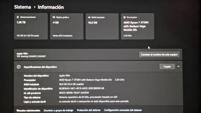 Portátil Gaming ASUS TUF GAMING FX505DT