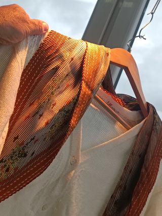 Completo donna beige e arancione