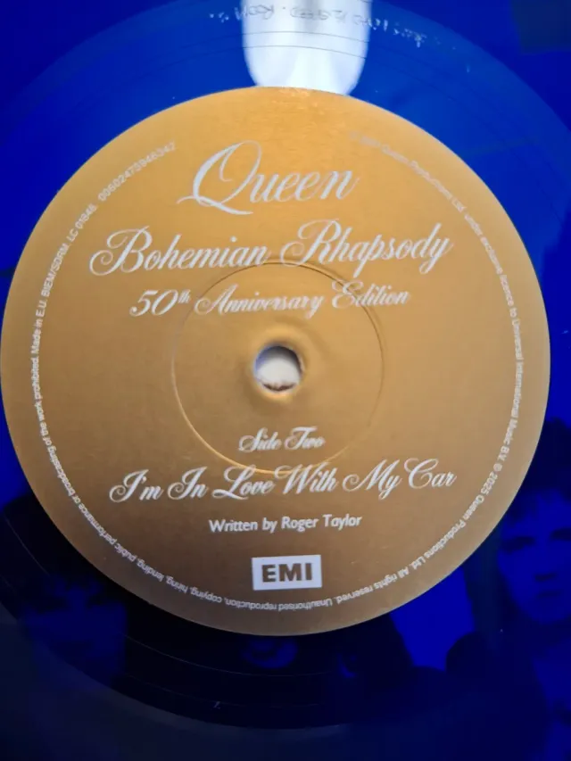 Queen Bohemian Rhapsody Vinile Blu 50th Anniv.