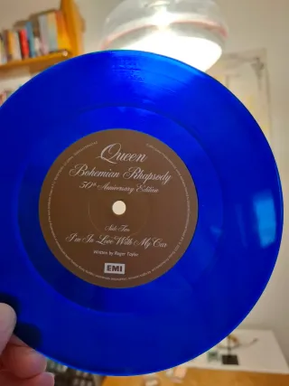 Queen Bohemian Rhapsody Vinile Blu 50th Anniv.