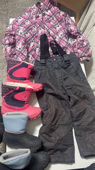 Conjunto Nieve Niña Chaqueta y Pantalón y botas