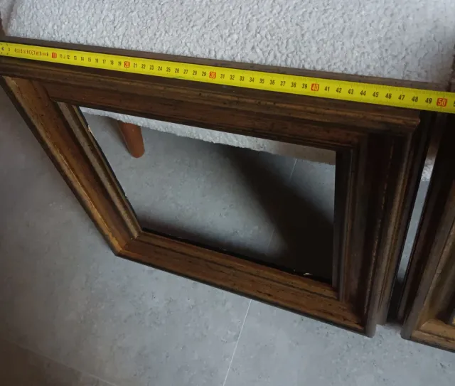 2 Marcos antiguos dorado envejecido