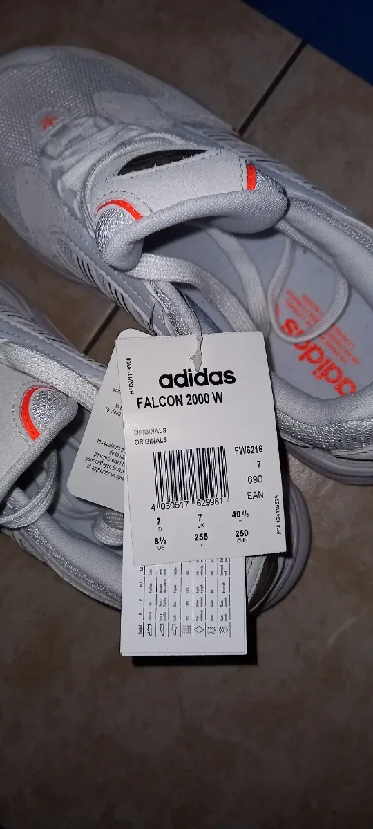 Scarpe Adidas Falcon Donna Bianco Arancio