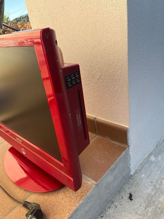 Televisore LCD 19" Sunstech Rosso