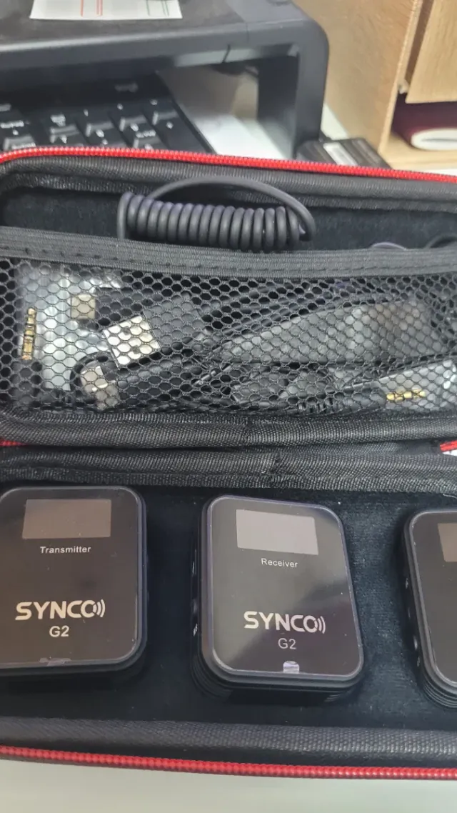 2 Micrófonos inalámbricos SYNCO G2 Transmisor