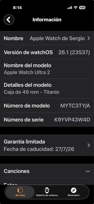 Apple Watch Ultra 2 Titanio 49mm