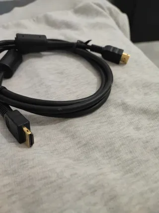 Cable HDMI Negro chapado oro